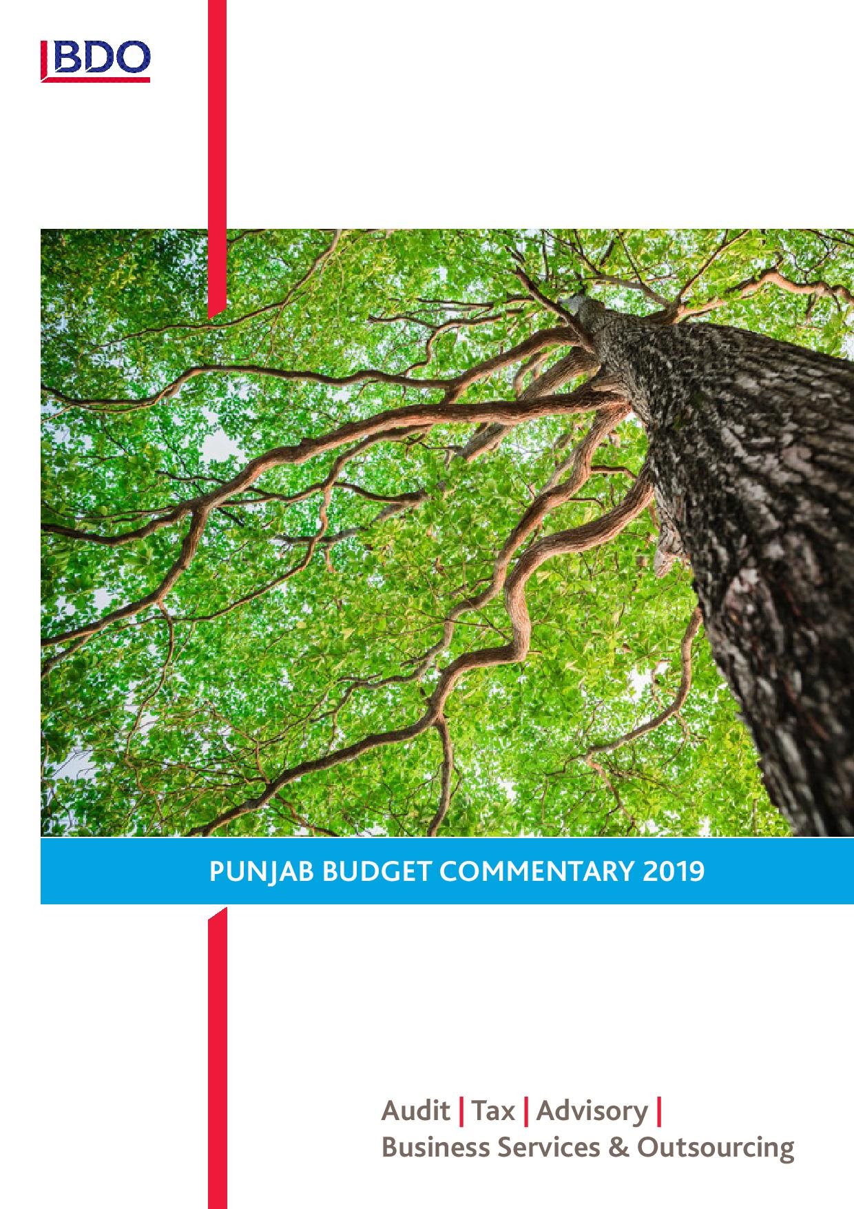 Punjab Budget Commentary 2019
