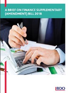 A BRIEF ON FINANCE SUPPLEMENTARY (AMENDMENT) BILL 2018