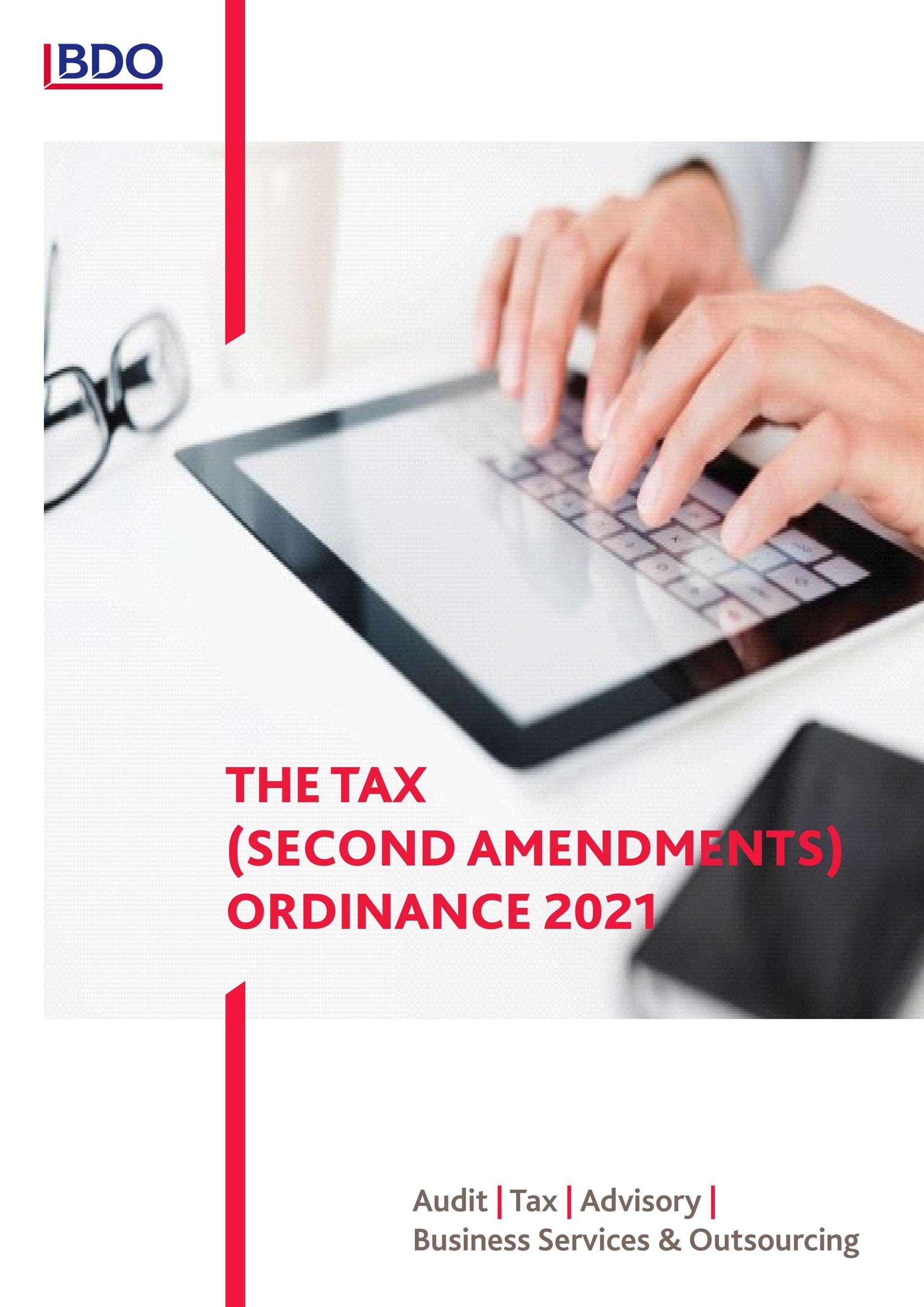 TAX LAWS SECOND AMENDMENT ORDINANCE 2021